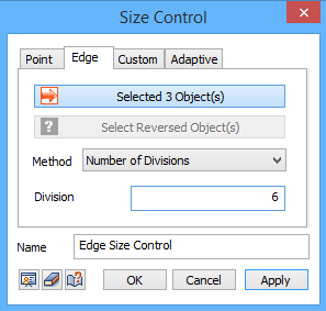 wywołujemy okienko Size Control, w którym narzucamy zadany na rys.