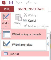 Dodawanie rekordu Musisz przejść do widoku arkusza danych.