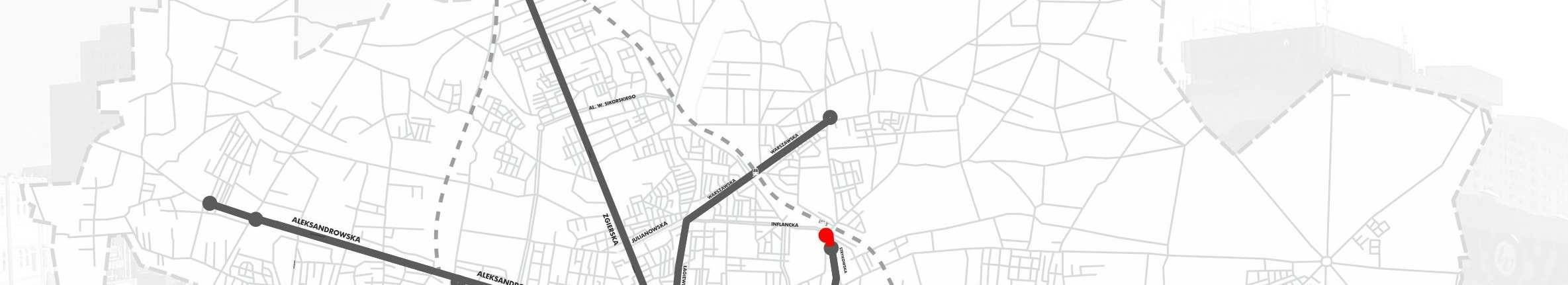 Rysunek 5.1. Planowany rozwój sieci tramwajowej. Źródło: Urząd Miasta Łodzi.