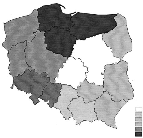 6. Analiza przestrzennego zróżnicowania zjawisk społeczno-ekonomicznych 91 W tabeli 6.3 przedstawiono niektóre z nich, charakteryzując gospodarstwa domowe w układzie regionalnym.