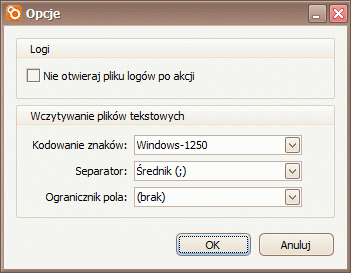 Hasło hasło użytkownika serwera MS SQL, najczęściej przy instalacji standardowej jest ono puste lub #InsERT# Pobierz listę dostępnych baz po wypełnieniu powyższych pól należy nacisnąć przycisk celem