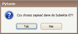 Po naciśnięciu przycisku Tak zostanie nawiązane połączenie z programem