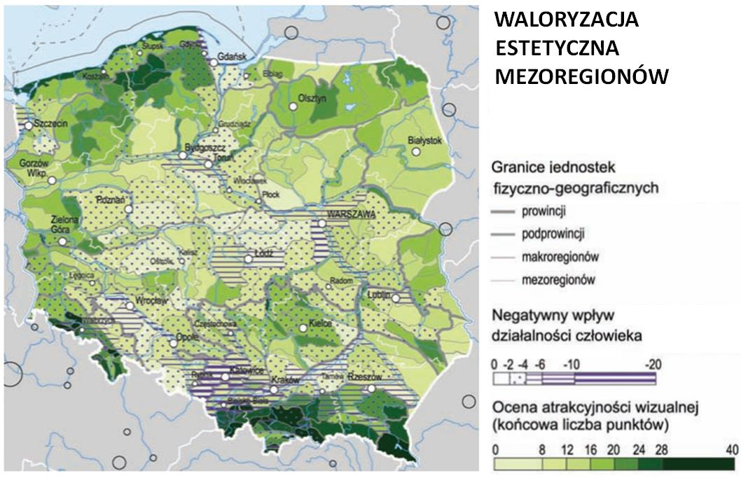 UWARUNKOWANIA POWSTANIA MAPY KRAJOBRAZU KULTUROWEGO Proponowano wykonanie kilku map (kk przyrodniczy, kk społeczny ) z tego m.in.