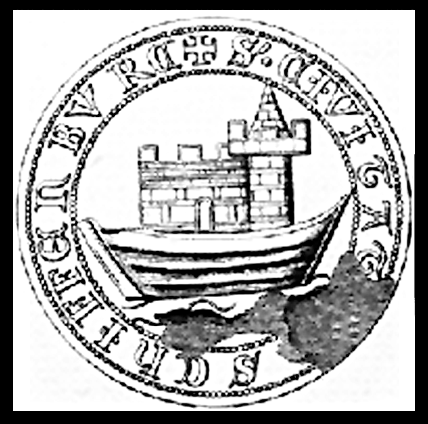 Pieczęcie i herb miasta Sępopola 247 Zamieszczony w dziele Vossberga rysunek przedstawia okrągłą pieczęć o średnicy 52 mm 25. Już w XIX w.