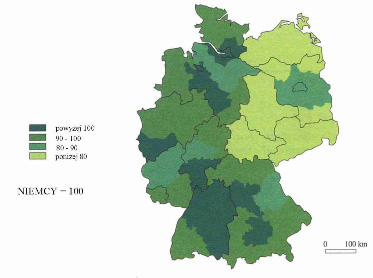 Rola przemysłu zaawansowanej technologii w rozwoju regionalnym i lokalnym 2 Rys. 4. Wielkość PKB per capita w 1999 r.