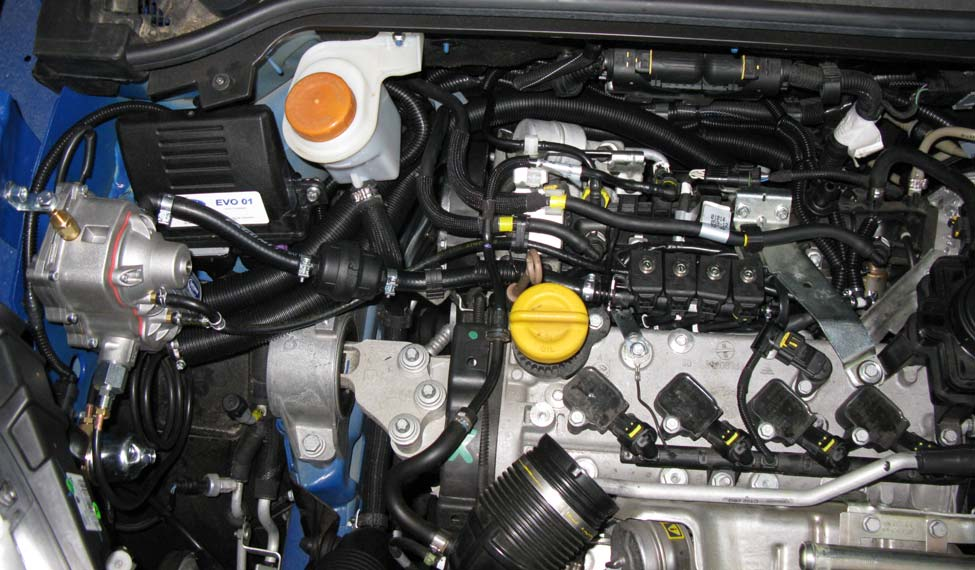 Zabudowa zespołu filtra paliwa LPG 150±10 Przewód gumowy mocować do oryginalnej wolnej opaski 200