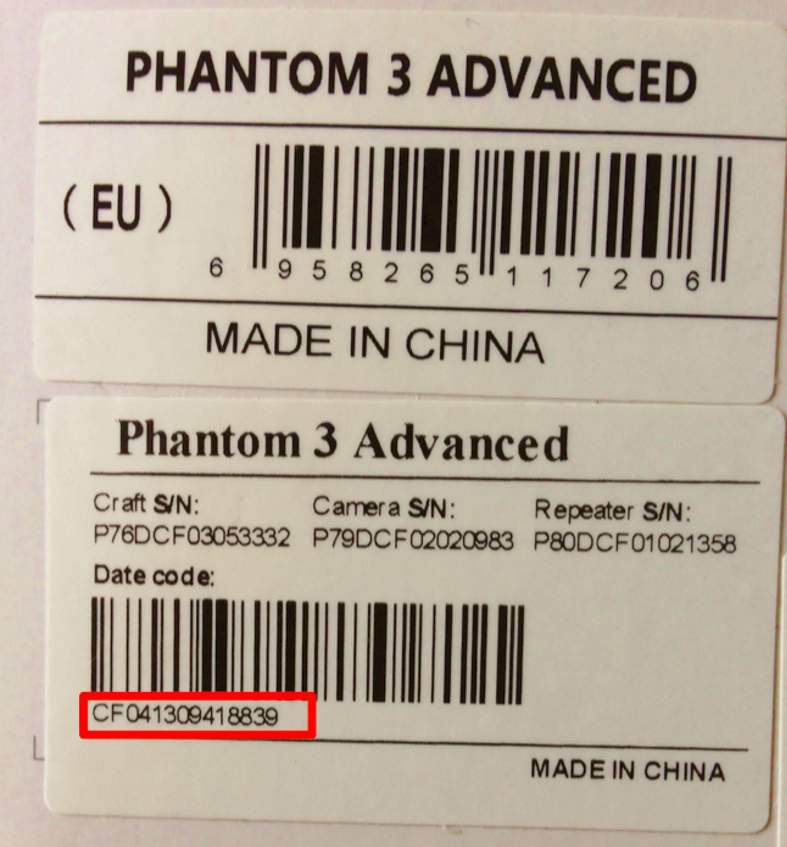 2. Phantom 3 Advanced/Professional numer składa się z