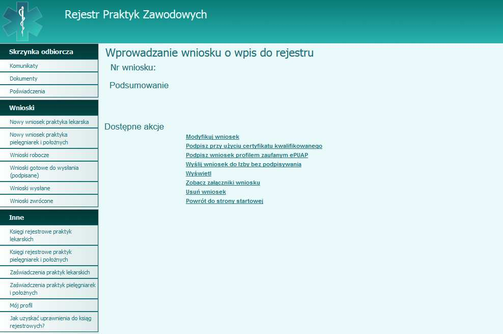 17. Wysyłanie i podpisywanie wniosku za pomocą epuap aby podpisać wniosek za pomocą epuap wybierz wybierz Podpisz wniosek profilem