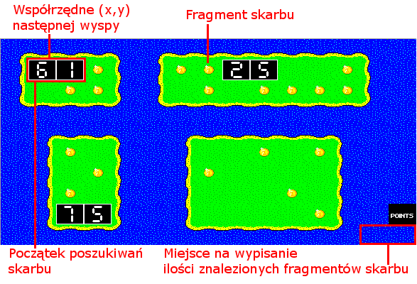 5 POSZUKIWACZ SKARBÓW Baltie, szperając na strychu, przypadkiem trafił na starą mapę skarbów.