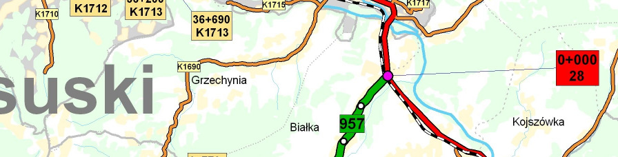 zwęŝanie w dziwny sposób jezdni dla potrzeb parkowania; w obu miastach warto wybudować obejścia centrum, a przedtem, na drodze krajowej zmienić organizację ruchu. *** 4.