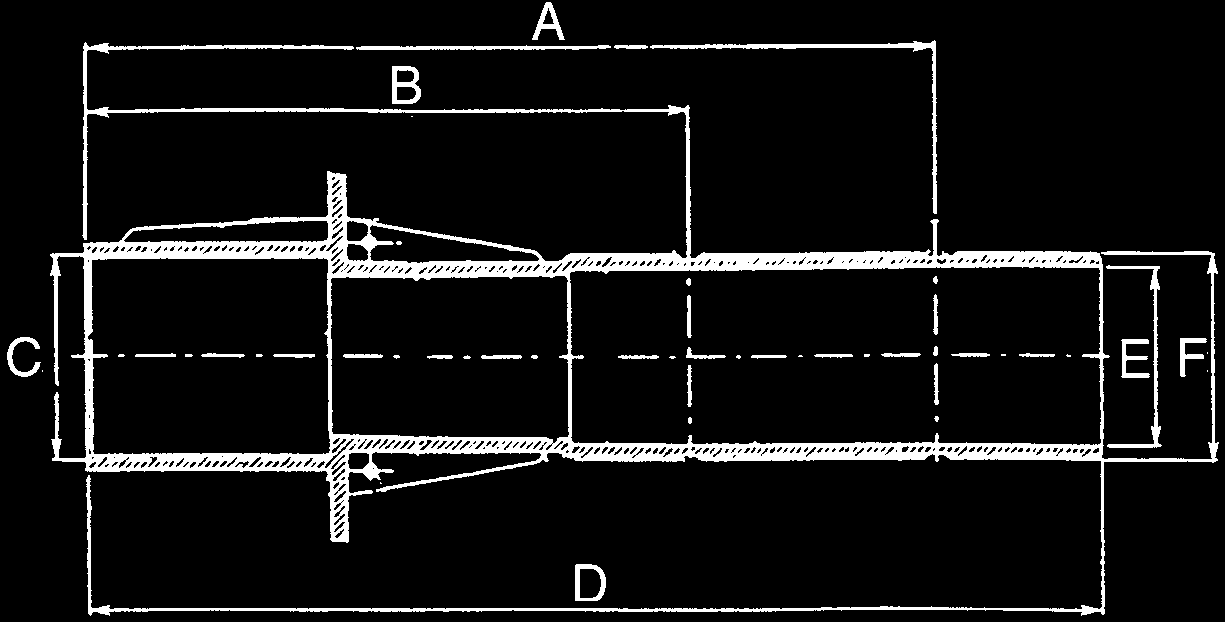 Wall conduits - Concrete Wyposażenie niecki basenowej BASENY PŁYTKOWANE PRZEPUSTY MUROWE z abs Seria przepustów o długości 300 mm dla dysz: z gwintem 2, do klejenia, z systemem MULTIFLOW.
