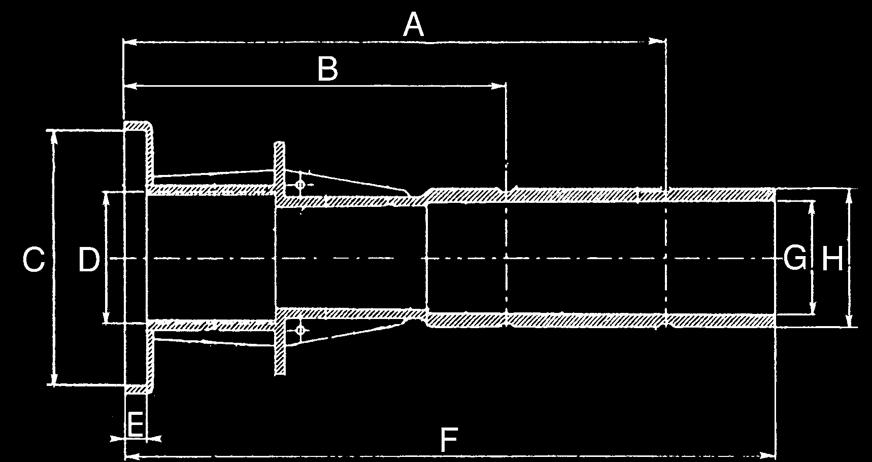 Wall conduits - Liner and prefabricated Wyposażenie niecki basenowej BASENY FOLIOWANE I PREFABRYKOWANE - PRZEPUSTY MUROWE z abs Nowa seria przepustów o długości 300 mm dla dysz z gwintem 2 i dysz z