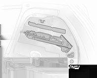 Wersja 1: Podnośnik i narzędzia samochodowe znajdują się w przestrzeni bagażowej pod kołem zapasowym.