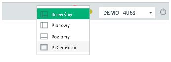 e) Układy platformy transakcyjnej W prawym górnym rogu