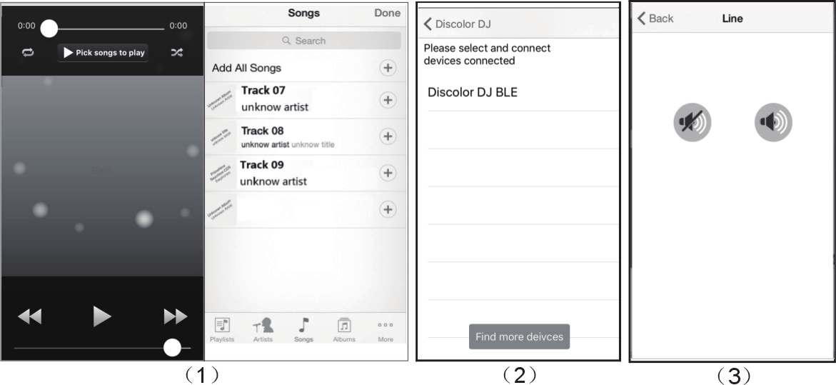 Aby zarządzać urządzeniem poprzez telefon, wyszukaj i zainstaluj aplikację Discolor DJ.