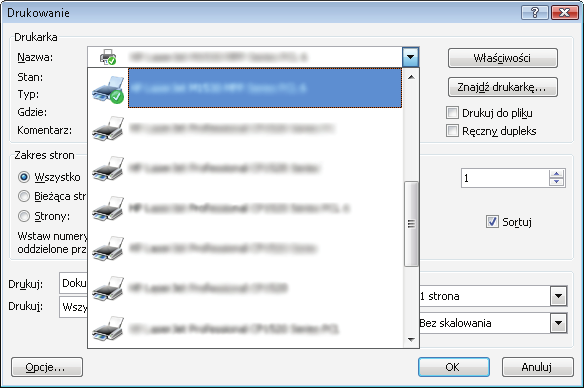Zadania drukowania (Windows) Sposób skanowania (Windows) Poniższa procedura opisuje podstawowy proces drukowania dla systemu Windows. 1. W programie wybierz opcję Drukuj. 2.