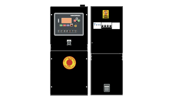MODEL PANELU STEROWANIA M6 Bezpotencjałowy panel sterowania, zabezpieczenie termoelektryczne lub dwubiegunowe (w zależności od napięcia), przekaźnik różnicowoprądowy.