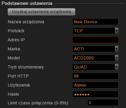 W środowisku sieci WAN (lub też LAN) kliknij na przycisk Dodaj urządzenie