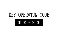 USTAWIENIA DOMYŚLNE USTAWIENIA NADAWCY DRUKOWANIE LISTY ODBIERZ/PRZEŚ DALEJ DANE FA PROGRAMY OPERATORA Użyj klawiszy numerycznych, aby wprowadzić pięciocyfrowy kod głównego operatora.