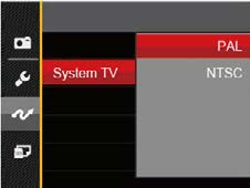 System wideo 84 Aby zrealizować sygnał wyjściowy wideo, można połączyć kamerę z telewizorem przy użyciu kabla AV (do nabycia osobno).