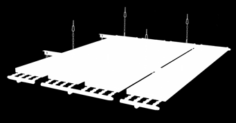 modułów Zehnder ZIP obok siebie 2 640 mm Ciąg 3 modułów Zehnder ZIP