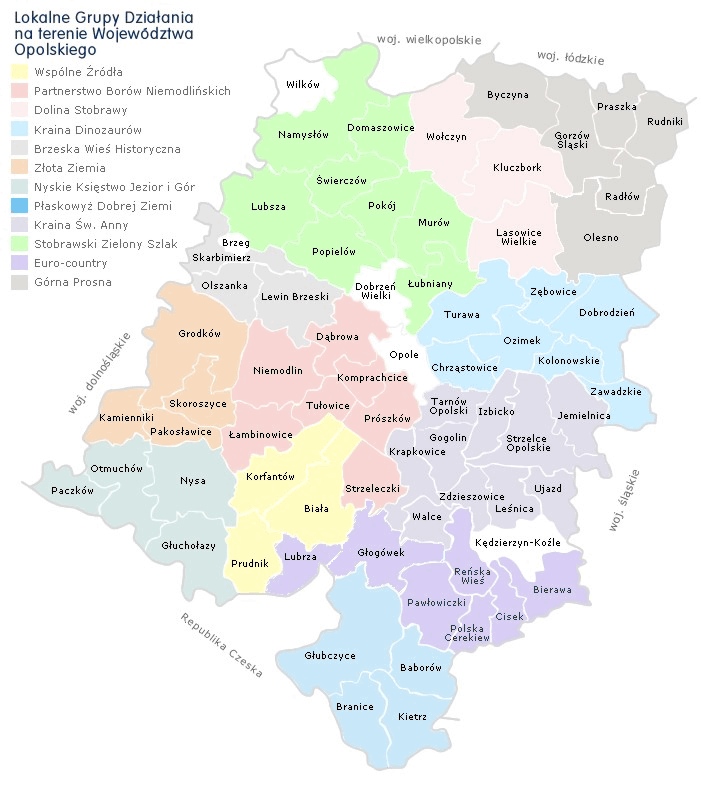 Lokalne Grupy Działania Opolszczyzny LGD Ludność (na dzień 31 grudnia 2006r.
