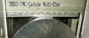 3860-Carbide TMC (węglik) Carbide TMC (węglik) - szlifowana, węglikowa, z zębem trapezowym, wielosekwencyjnym, nierozwiedzionym.