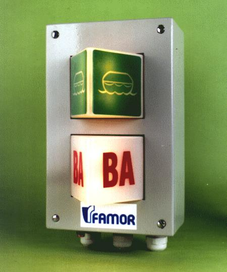 They may e installed on walls in general use accommodations, engine rooms, corridors, etc.. FAMOR S.A. UL.