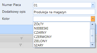 1. Opis rozwiązania. W programie Produkcja by CTI istnieje możliwość definiowania własnych pól.