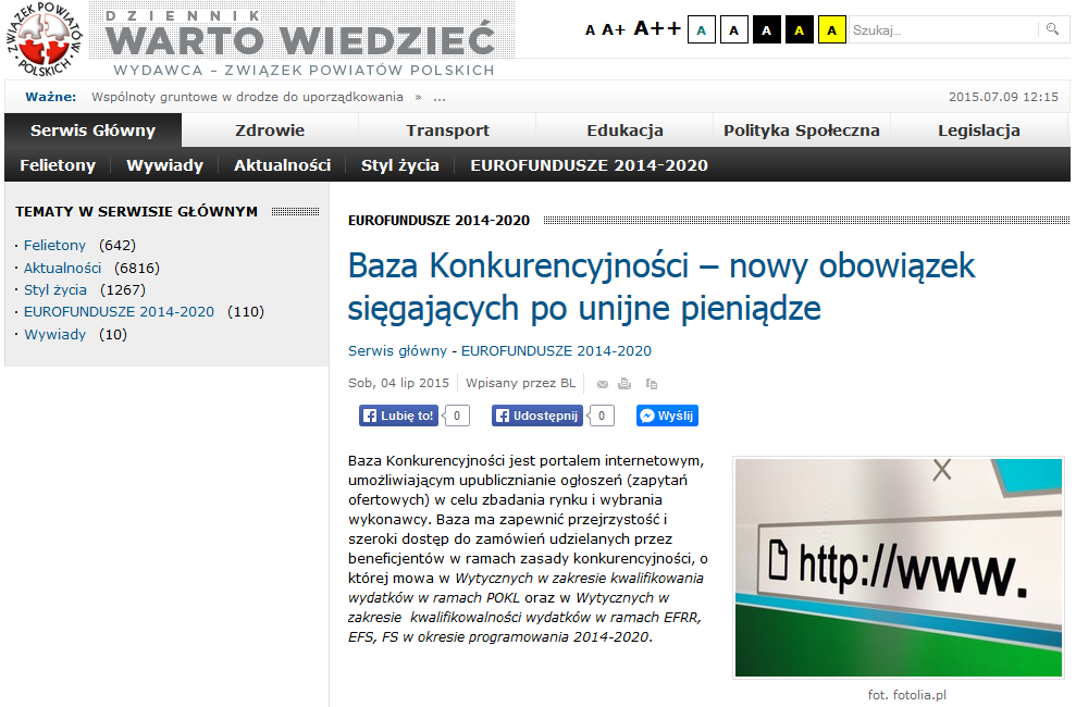 Komitety Monitorujące i Sterujące Przedstawiciele Związku Powiatów Polskich aktywnie uczestniczą w pracach Komitetów Monitorujących i Sterujących różnego typu Programami Operacyjnymi (poprzedniej i