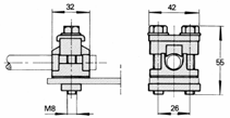 1) 2 x Al 16 70 mm2 M8 20 Nm OJUZLL 4/3 (KG43) 2 x Al 50 240 mm2 M10 40 Nm KG 36 Al 50 240 mm2 Cu 10 95 mm2 M10 40 Nm Z³¹czki kablowe: