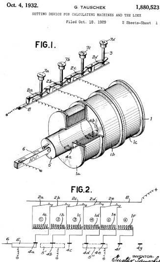 Bęben magnetyczny - wynalazek z lat 30tych - rotujący bęben