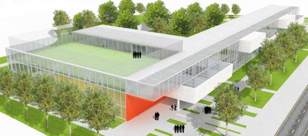 LICEUM OGÓLNOKSZTAŁCĄCE Budowa nowoczesnego Liceum Ogólnokształcącego nr 5 we Wrocławiu z boiskiem na dachu INWESTOR: