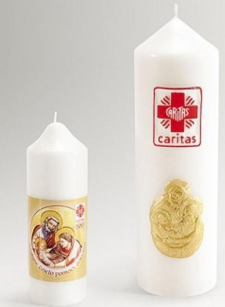 sprzedaż świec Caritas dzięki temu
