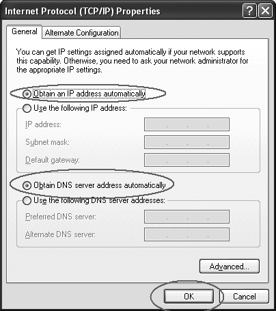 Windows XP W lewym dolnym rogu ekranu, przejdź do Start (Start) Panel sterowania (Control Panel) Następnie przejdź do Połączenia sieciowe i Internet (Network and Internet Connections).