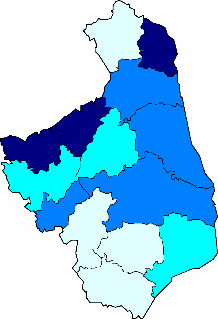 Stopa bezrobocia: LIPIEC 2009 woj.