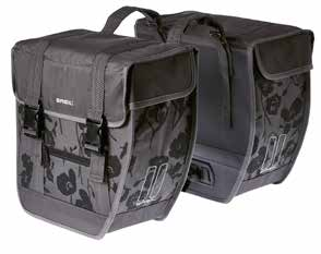 Pojemność 24l Cena: 239,90 zł SZCZĘŚCIE ELEGANCE TORBA TOUR DOUBLE BAG XL Powiększone torby rowerowe wykonane ze  suwak Dwie taśmy łączące torby do klapy