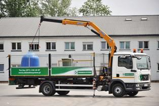 do przewozu pojemników na odpady, jak również odpadów wielkogabarytowych, zabezpieczonych odpadów niebezpiecznych, a także zużytego sprzętu elektronicznego i