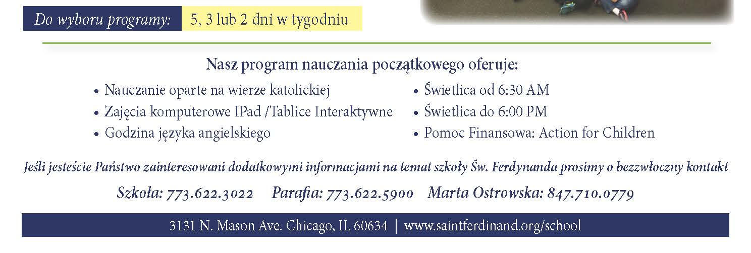 Belden Ave., w Chicago. O godz. 4:00 po południu spotkanie i obiad w Sali bankietowej restauracji Lone Tree Manor przy 7730 N. Milwaukee w Niles.
