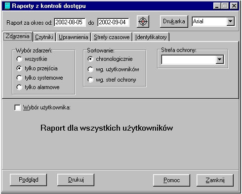 Alarm Pokazywane są inf