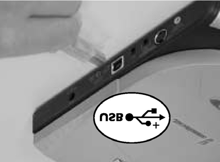 6 Kabel USB podłączyć do napędu JackRabbit. 7 Odnaleźć port USB komputera PC. Należy pamiętać, że występują dwie wersje magistrali USB: szybka USB 2.0 oraz wolniejsza USB 1.x.