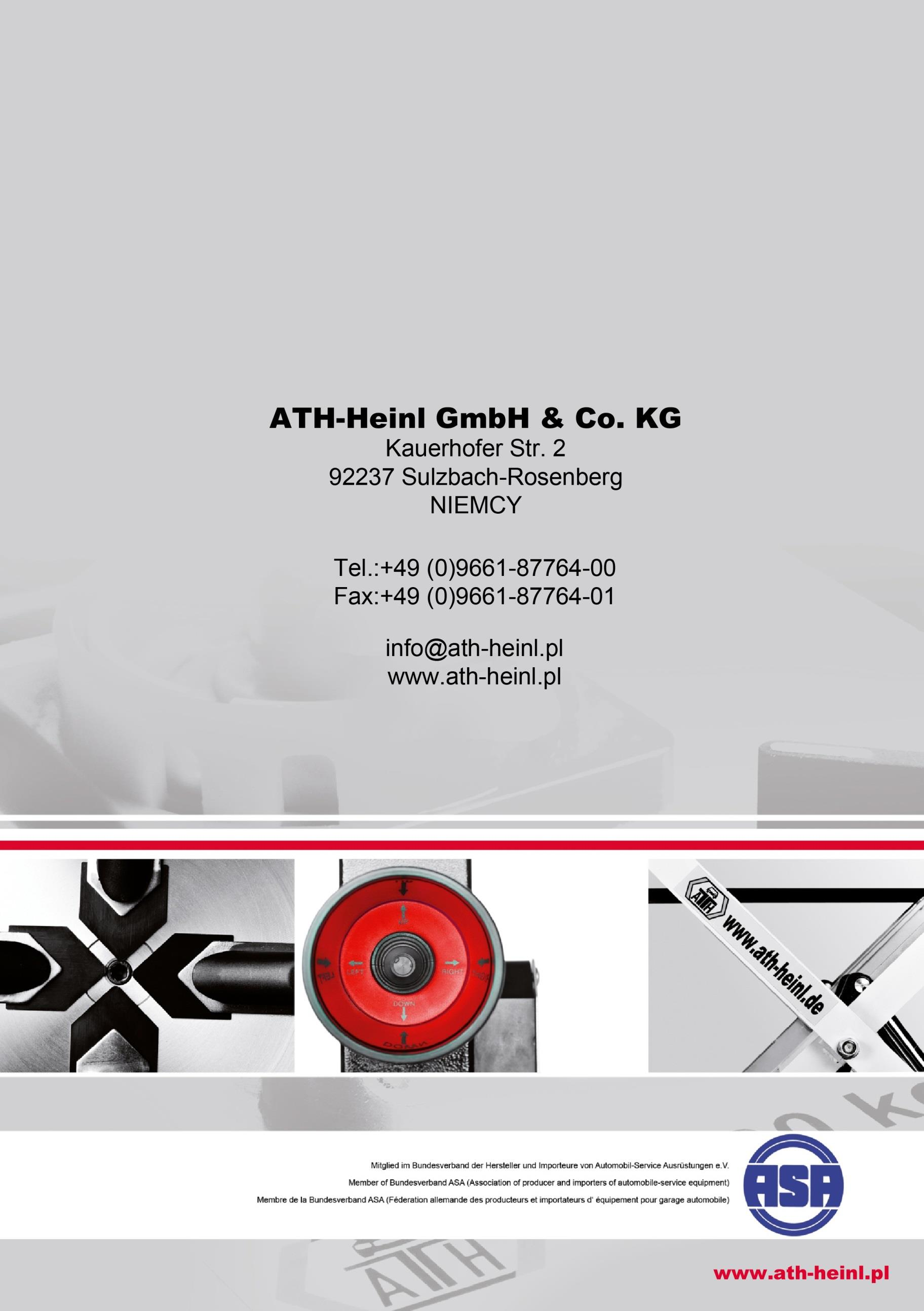 Copyright ATH-Heinl GmbH & Co. KG, 2012 / Wszystkie prawa zastrzeżone.