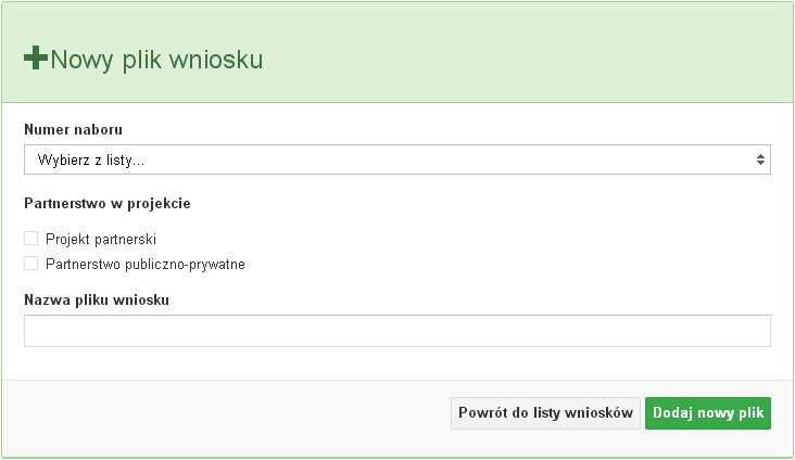 przeglądem ogłoszonych naborów wniosków, zarządzaniem swoim profilem, utworzeniem dodatkowego subkonta dla twórców wniosków i projektów w imieniu wnioskodawcy.