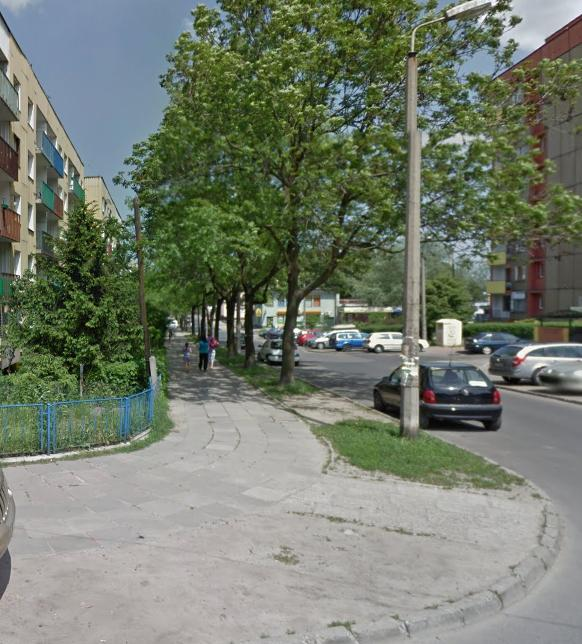 Lokalizacja: chodniki przy ul.