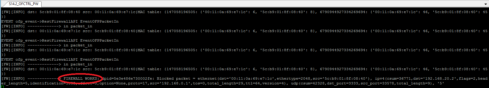 Powyższe wywołanie uruchamia dwa strumienie ruchu UDP na portach o numerach: 2222 oraz 3333.