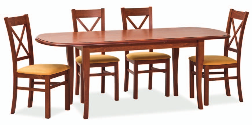 80x10(200) stół, okleina naturalna/nogi drewniane stół, płyta laminat/nogi drewniane 80 *