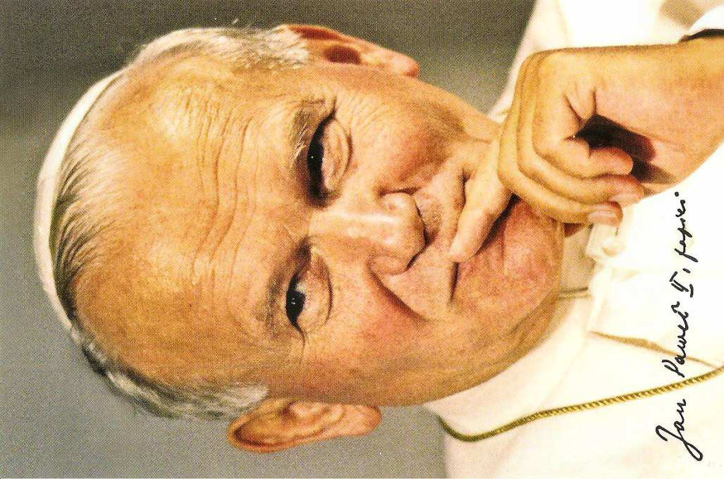 Nnx-87 BRAK Nnx-87r BRAK widokówka wydawca nieznany. Jan Paweł II papież. Na rewersie: Modlitwa o beatyfikację Jana Pawła II.