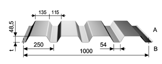 55 Blachy trapezowe wg DIN 18 807    dostarczana