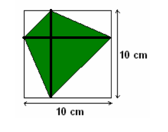 4 cm x = 36 cm 2 x = 9 cm Obwód kwadratu: 4 6cm = 24 cm Obwód prostokąta: ( 4cm + 9 cm) 2 = 26 cm 16. Należy zauważyć, że pole klombu jest dwa razy mniejsze niż pole kwadratu P = (10 * 10) :2 = 50 17.