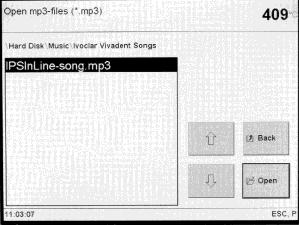 5.9.2 Odtwarzacz Mp3 5.9.4 Indywidualna melodia Przycisk mp3-player (odtwarzacz mp3) Standardowe sygnały dźwiękowe (melodie) mogą być zamienione przez melodie mp3.